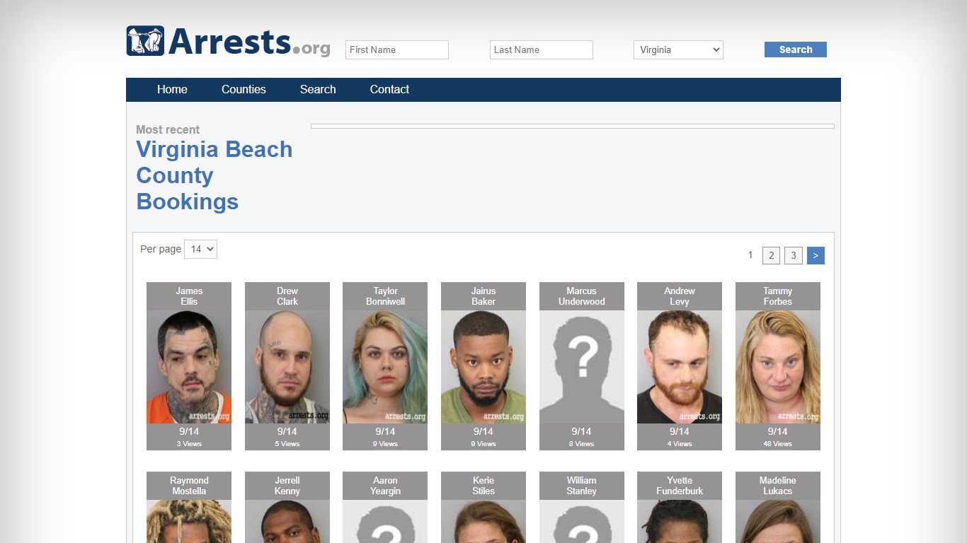 Virginia Beach County Arrests and Inmate Search